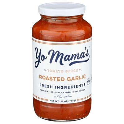 Yo Mama's Foods Gourmet Keto Gift Set and Care Package, Includes (1)  Marinara Sauce (1) Tomato Basil and, (1) Roasted Garlic, Low