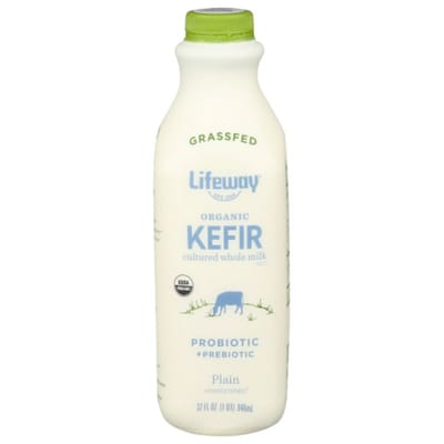 Organic 100% Grass-Fed Whole Milk Plain Kefir – Kalona Creamery
