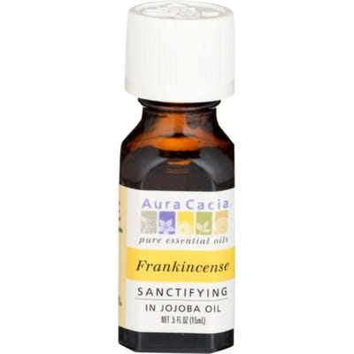 Jojoba Oil & Vanilla 100% Pure Essential Oil Blend - Uplifting Aromatherapy  (0.5 Fluid Ounces) by Aura Cacia at the Vitamin Shoppe