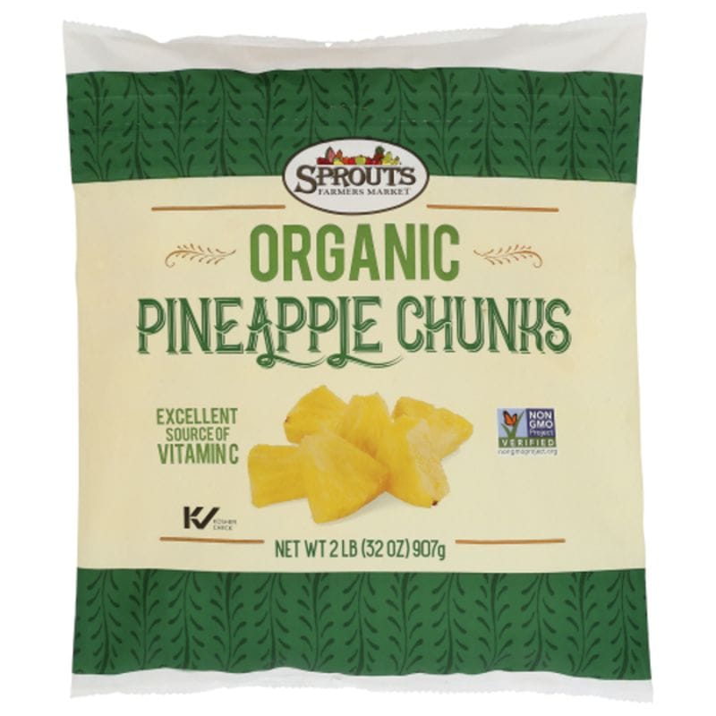 Order Organic Frozen Pineapple Chunks Woodstock Farms