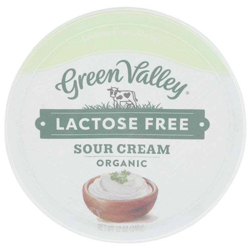 Green Valley Sour Cream, Lactose Free, Organic 12 oz