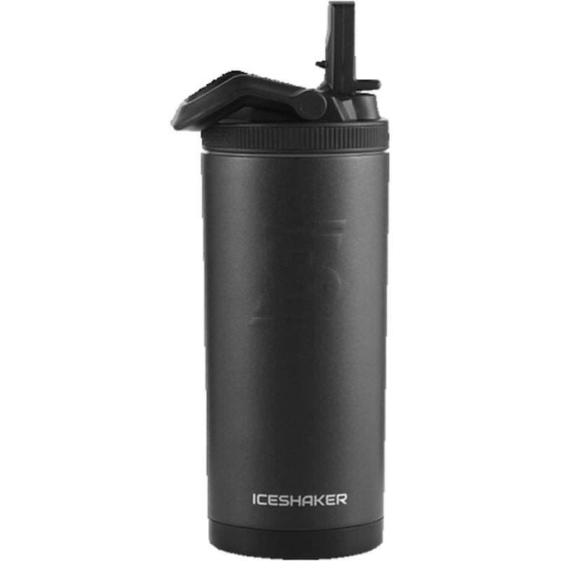 Ice Shaker Black 14 oz Sport Bottle