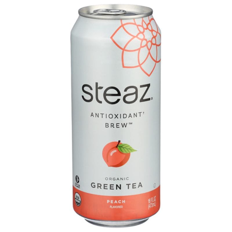 Steaz Iced Tea Green Tea Peach Organic 16 oz – California Ranch Market