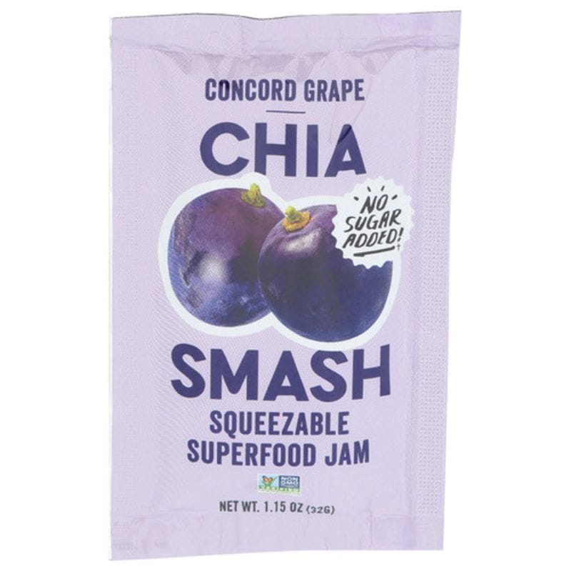 Chia Smash Concord Grape Squeezable Single Superfood Jam | Shop 