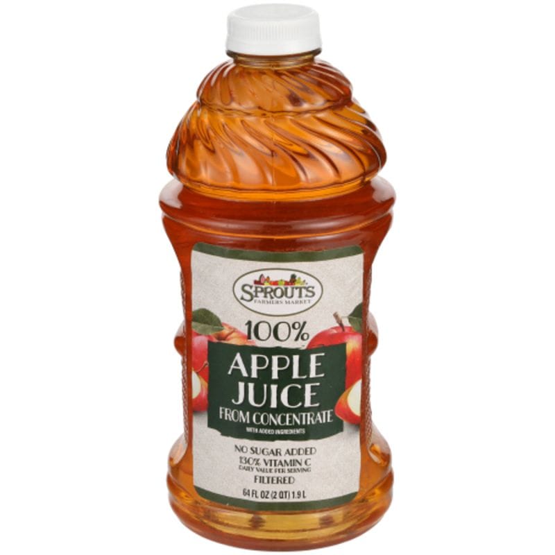 JUICE, 100% APPLE FROM CONCENTRATE, PLASTIC CUP - Feesers