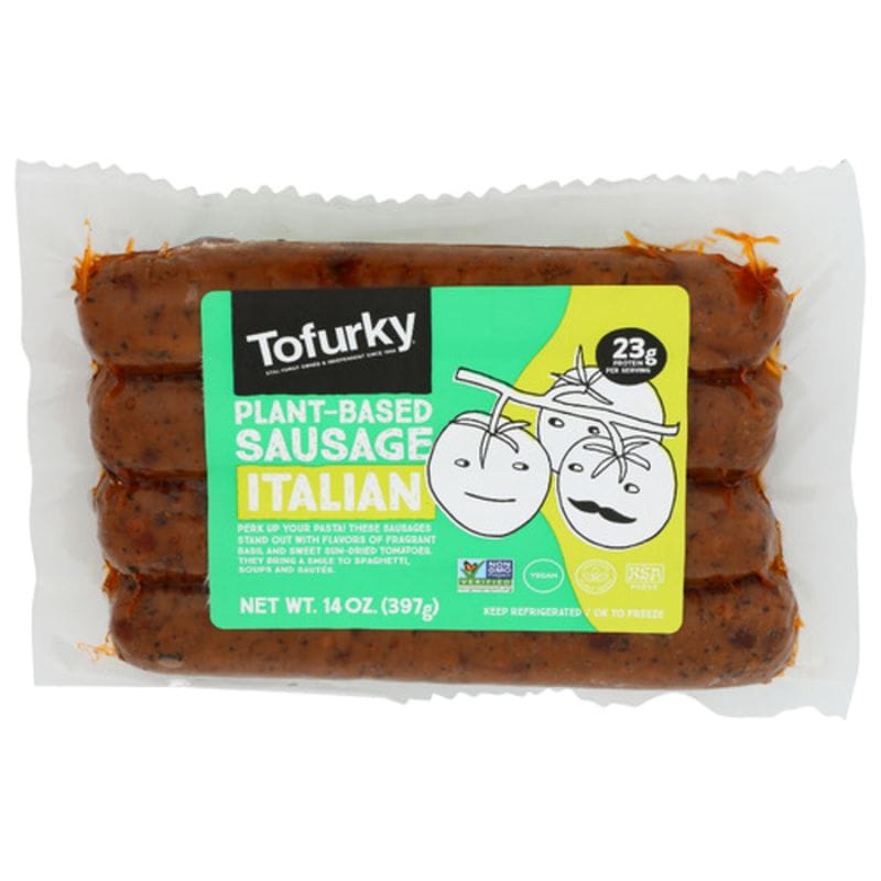 Tofurky Plant-Based Sausage Italian Vegan - 4 ct - 14 oz pkg