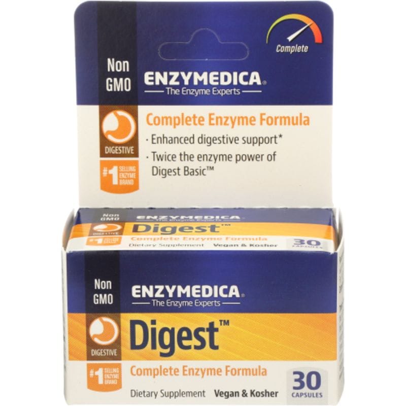  Enzymedica - Digest, Complete Digestive Enzyme Formula, 30  Capsules : Health & Household