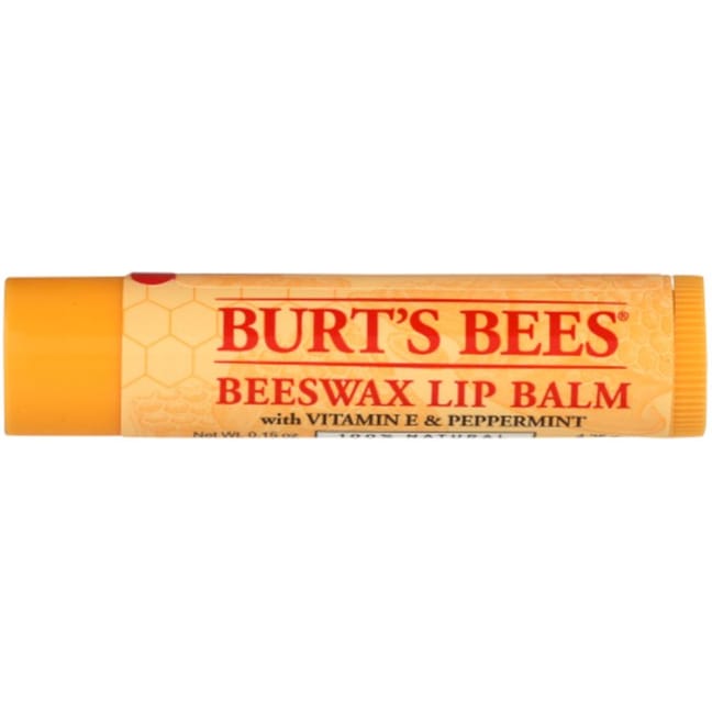 Burt's Bees Beeswax Lip Balm's W/ Vitamin E & Peppermint (Lot Of 8 + 1  FREE) New