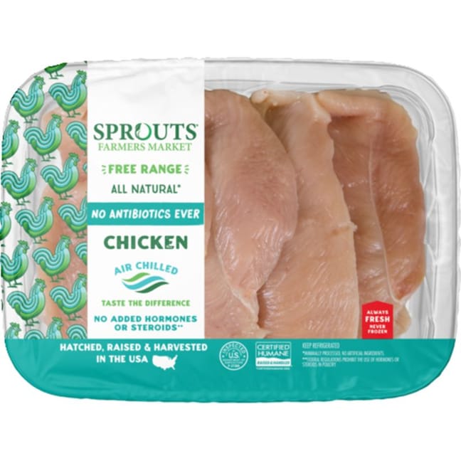 Just BARE Chicken Breast Fillets Boneless Skinless All Natural