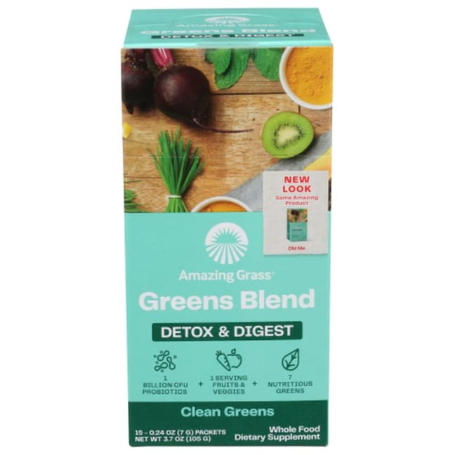 Amazing Grass Detox & Digest Green Superfood - 15 packets, 0.25 oz each