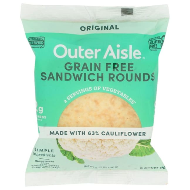 Outer Aisle Original Cauliflower Sandwich Thins, Shop Online, Shopping  List, Digital Coupons