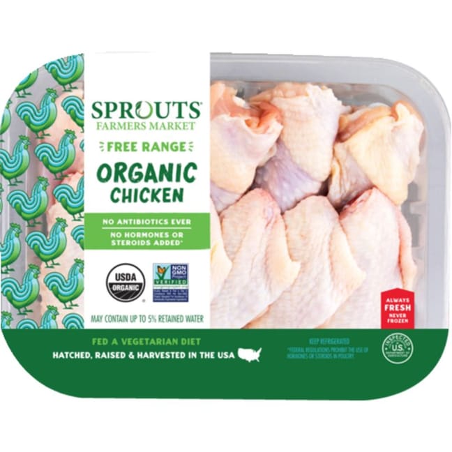 Sprouts Organic Chicken Party Wings